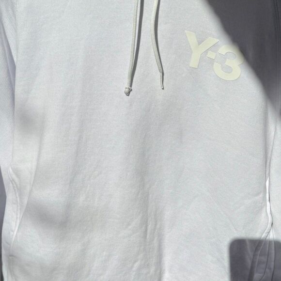 SOLD OUT White Adidas Y-3 Classic Chest Logo Hoodie - M - Picture 14 of 14
